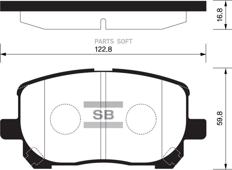 

Тормозные колодки Sangsin brake передние дисковые SP1373