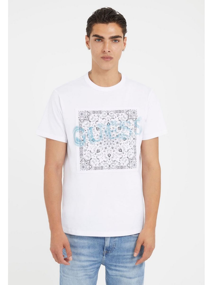 

Футболка мужская Guess GU122O162 белая M, Белый, GU122O162