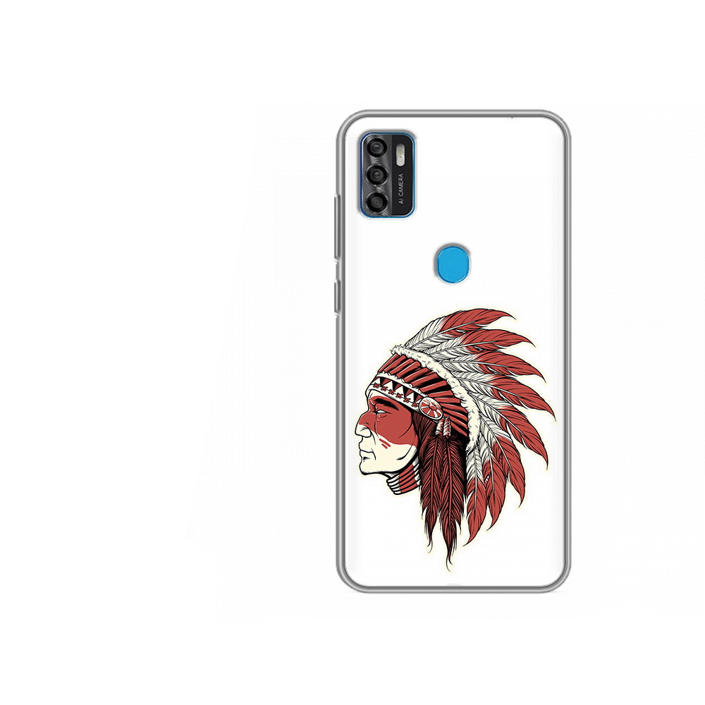 

Чехол MyPads Tocco для ZTE Blade A7s 2020 красный индеец (PT158171.472.411), Tocco