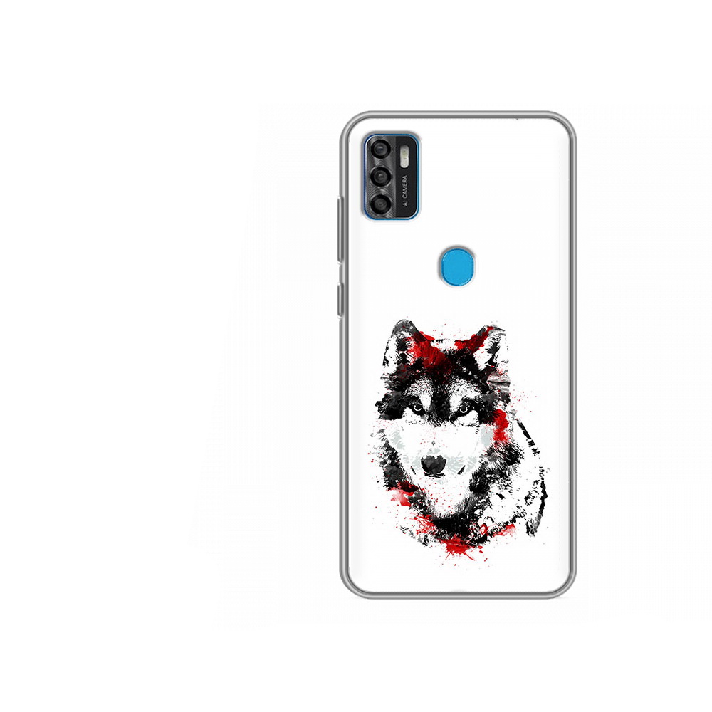 Чехол MyPads Tocco для ZTE Blade A7s 2020 кровавый волк (PT158171.472.416)