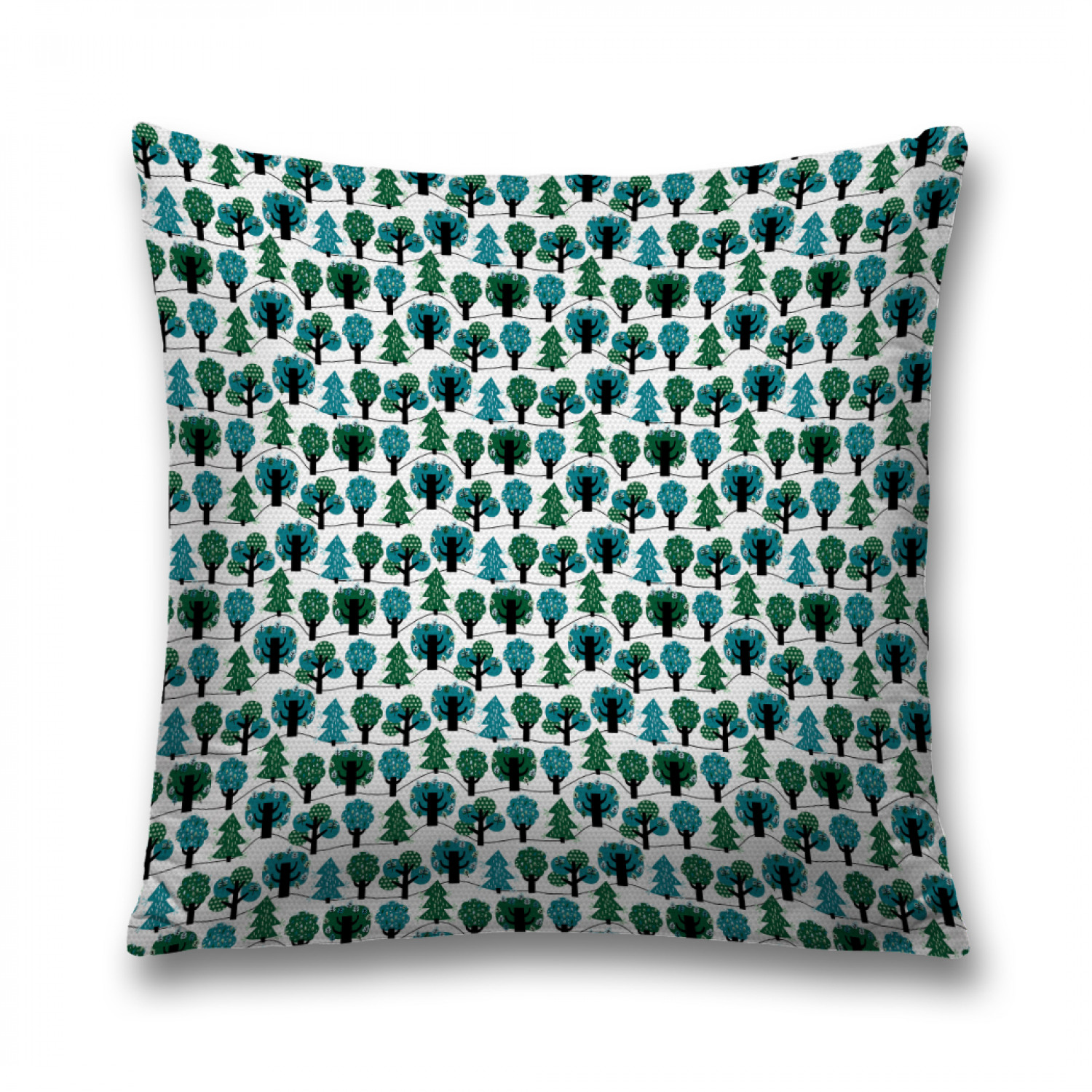 

Наволочка декоративная JoyArty "Лиственно-еловый лес" на молнии, 45x45 см, Зеленый, Лиственно-еловый лес