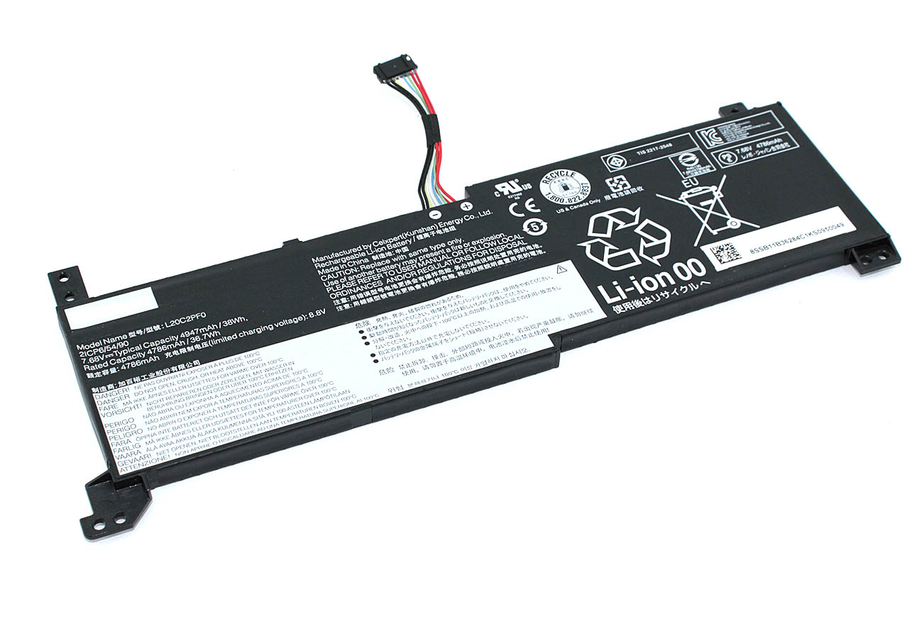 

Аккумуляторная батарея для ноутбука Lenovo IdeaPad 3-14ALC6 (L20M2PF0) 7.68V 38Wh