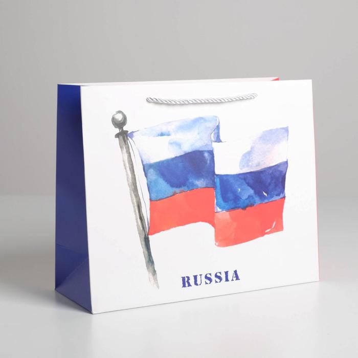 

Пакет подарочный «Russia», 32 × 26 × 12 см, Коллекция упаковки "From Russia with love"