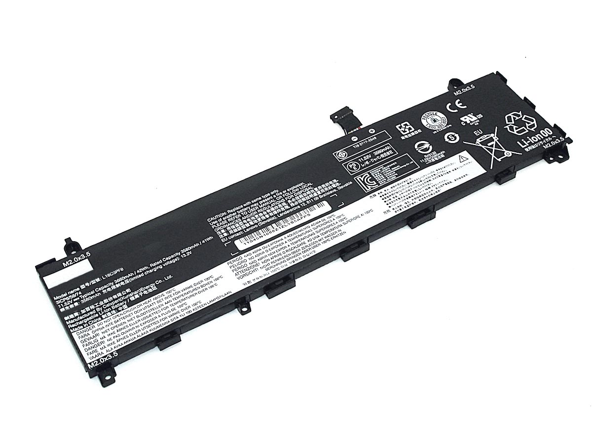 Аккумуляторная батарея для ноутбука Lenovo IdeaPad S340-13IML (L18L3PF7) 11.55V 3680mAh