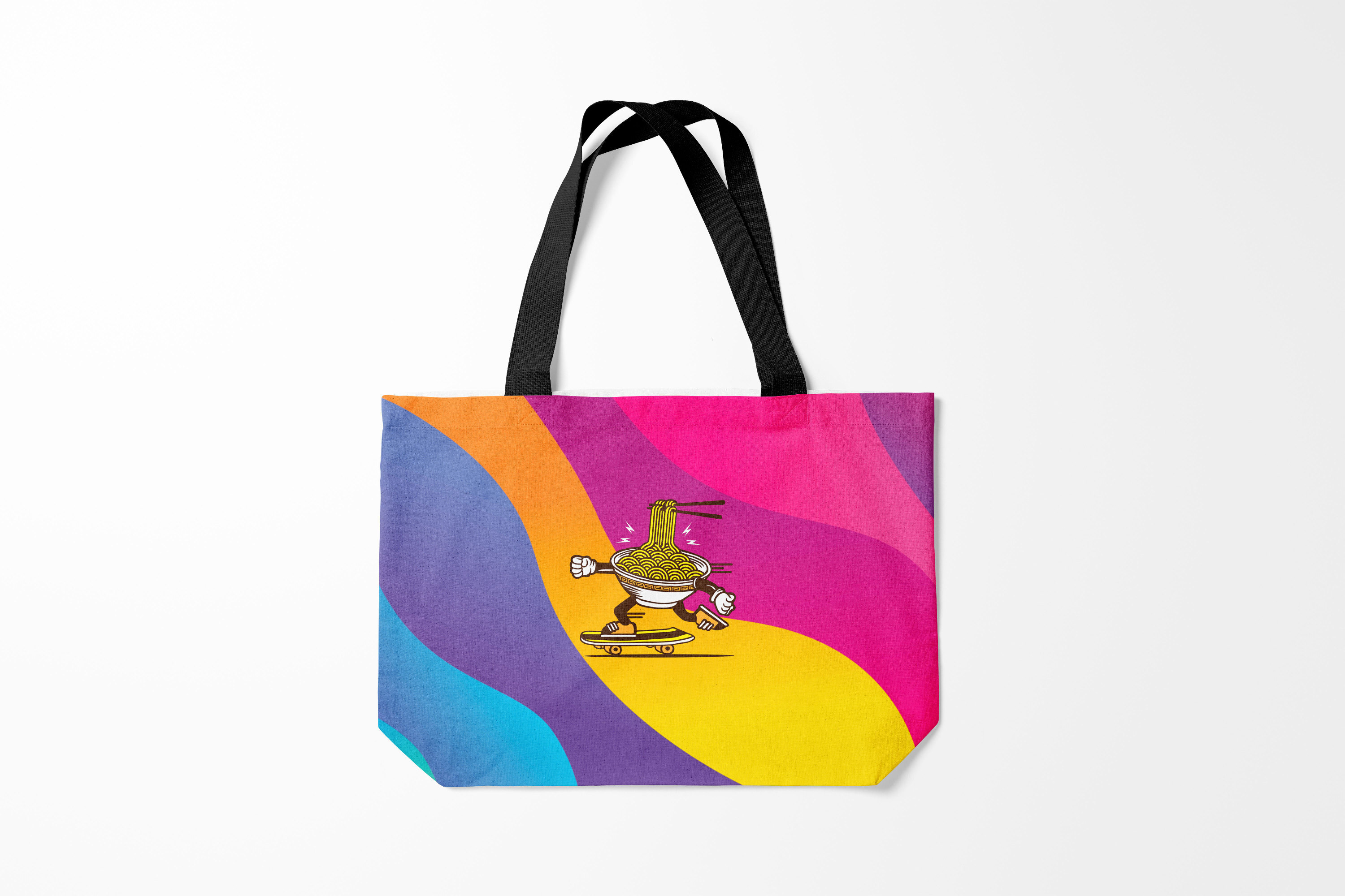 

Сумка шoппер унисекс Burnettie Еда Лапша на скейте, разноцветный, Еда Лапша на скейте