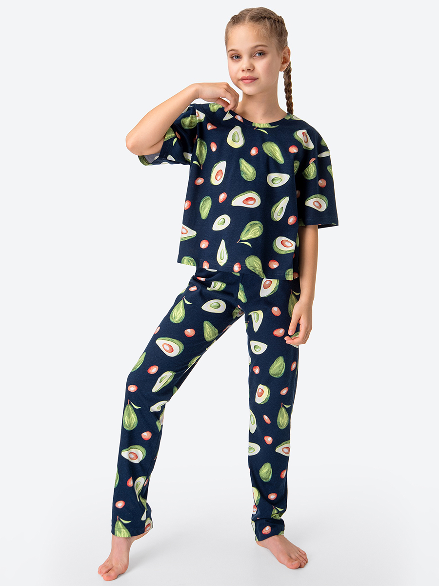 Пижама детская HappyFox HF6000DSP, авокадо, 164