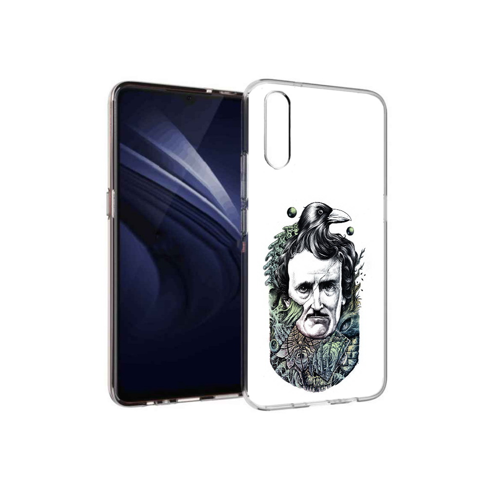 

Чехол MyPads Tocco для Vivo V17 Neo Эдгар Аллан с вороном (PT226959.388.203), Прозрачный, Tocco
