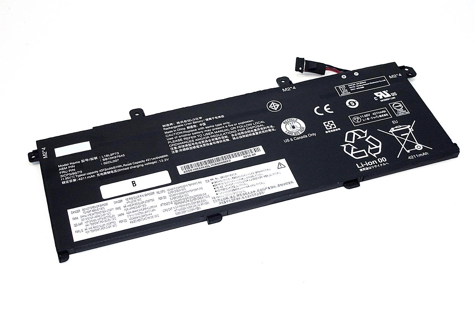 

Аккумулятор для ноутбука OEM l18c3p73 4372 мАч В, l18c3p73