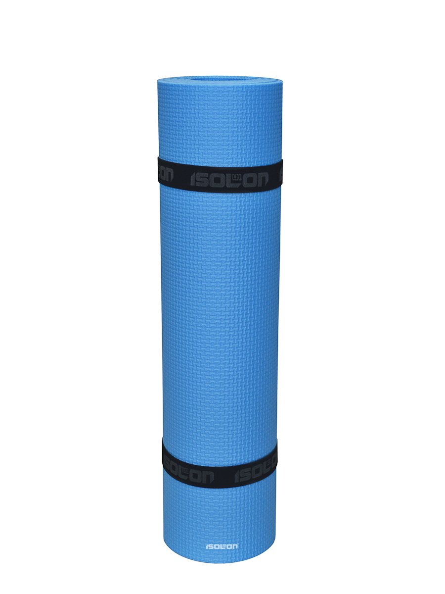 фото Коврик спортивный для фитнеса isolon спорт комфорт 8, 1800х500х8 мм синий
