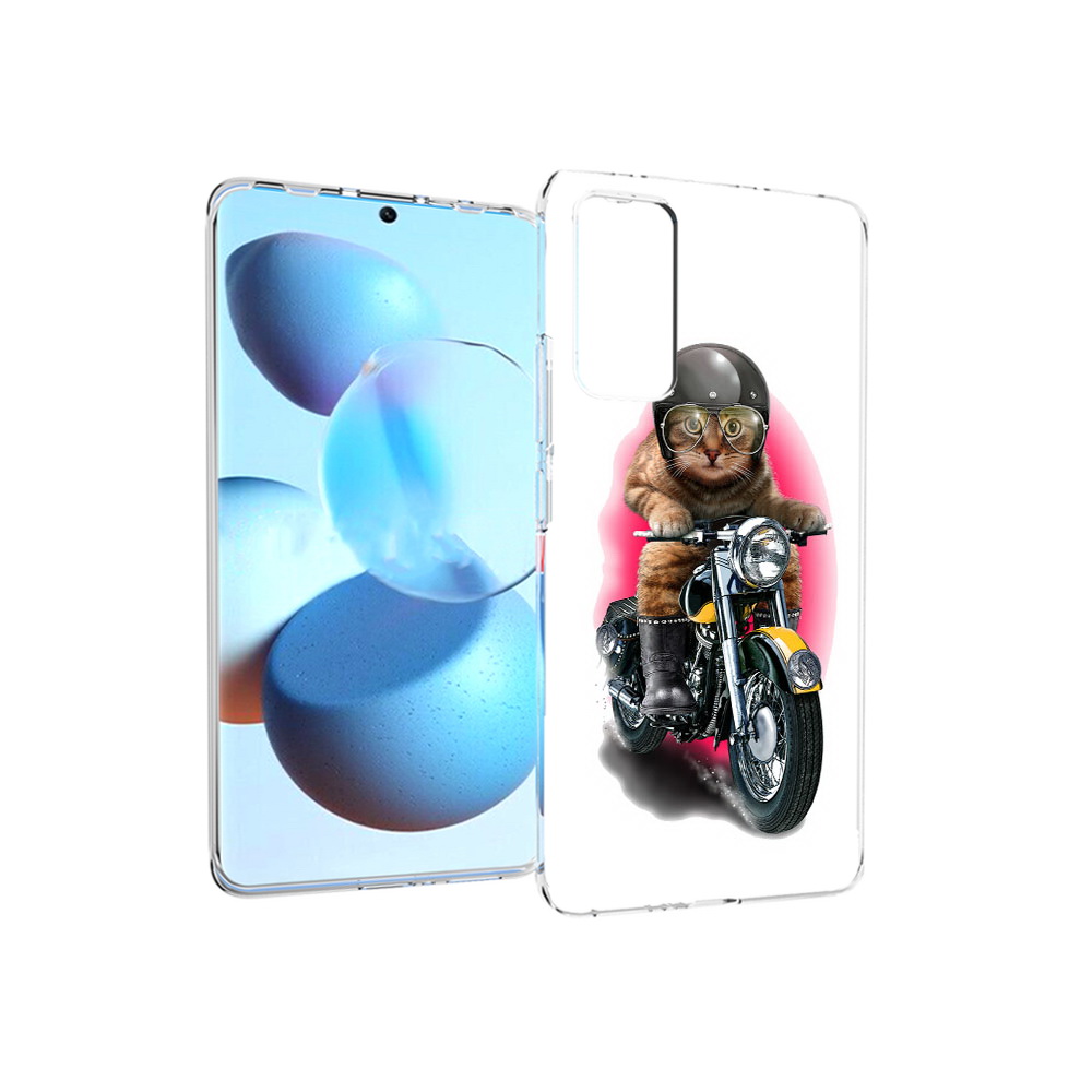 

Чехол MyPads Tocco для Xiaomi Mi Civi мото-кот (PT172370.274.485), Прозрачный, Tocco