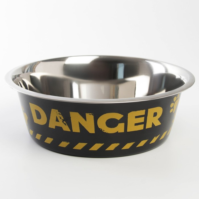 фото Миска пушистое счастье danger, стандартная, 4 л, 28х9 см