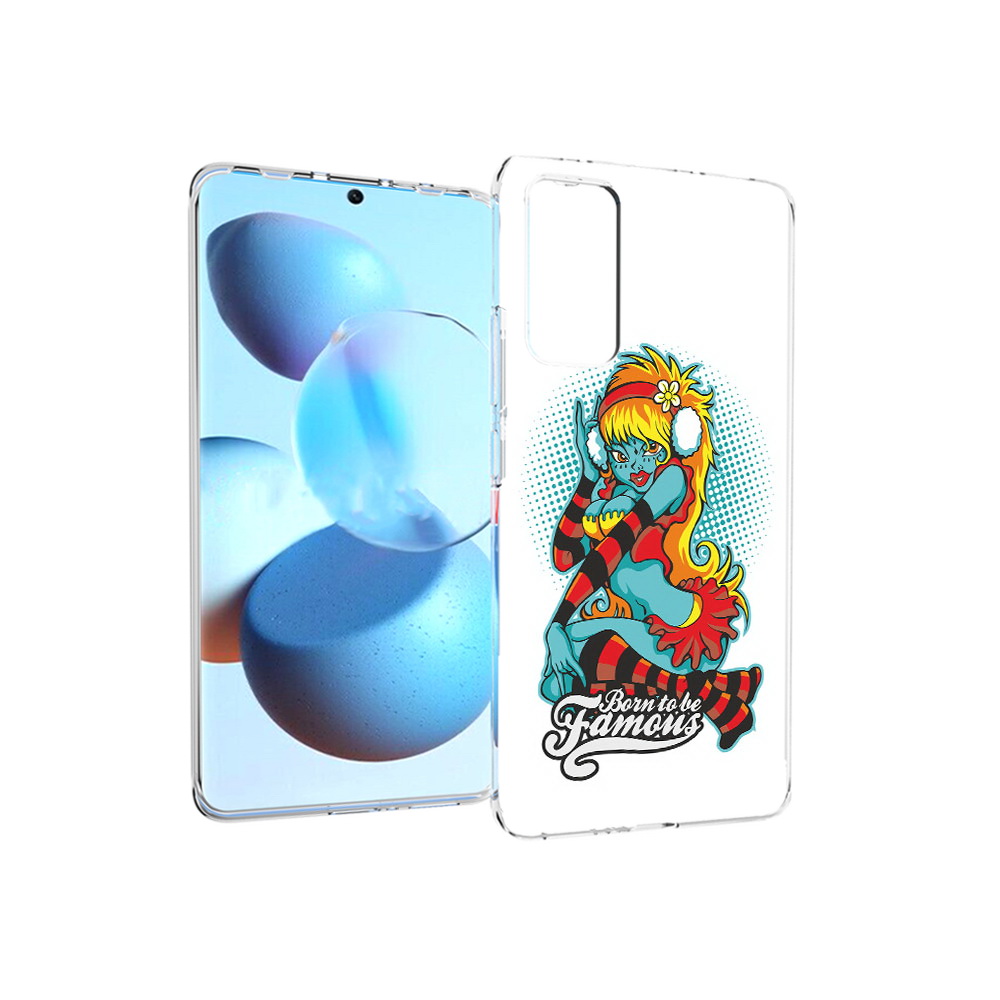

Чехол MyPads Tocco для Xiaomi Mi Civi нарисованная девушка в наушниках (PT172370.274.498), Прозрачный, Tocco