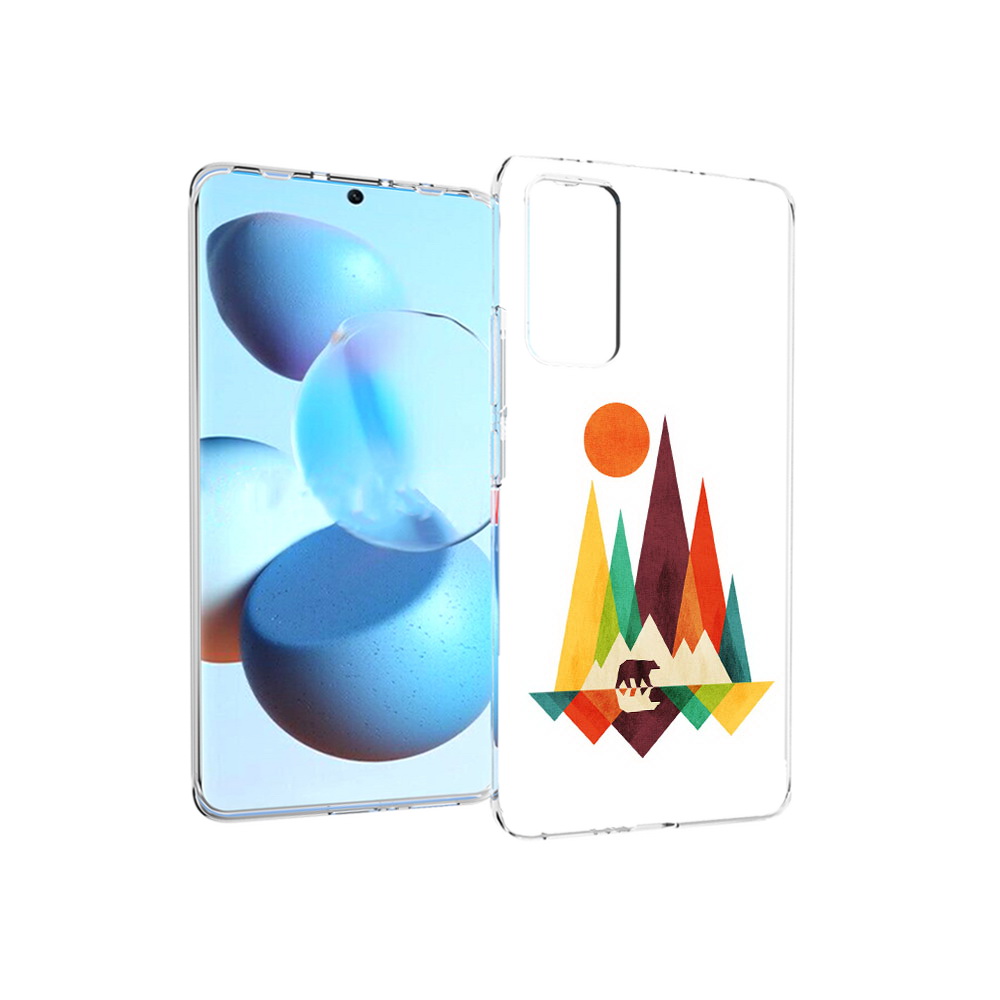 

Чехол MyPads Tocco для Xiaomi Mi Civi нарисованные горы с медведем (PT172370.274.506), Прозрачный, Tocco