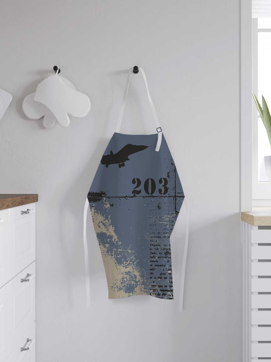 

Фартук женский JoyArty для готовки "Боевые самолеты", универсальный размер, Серый