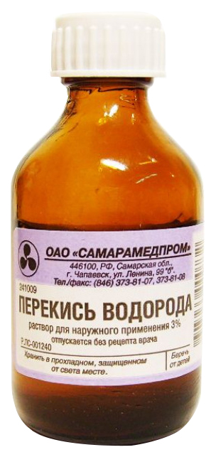 Купить Перекись Водорода раствор для наружного и местного применения 3% флакон 100 мл, Самарамедпром