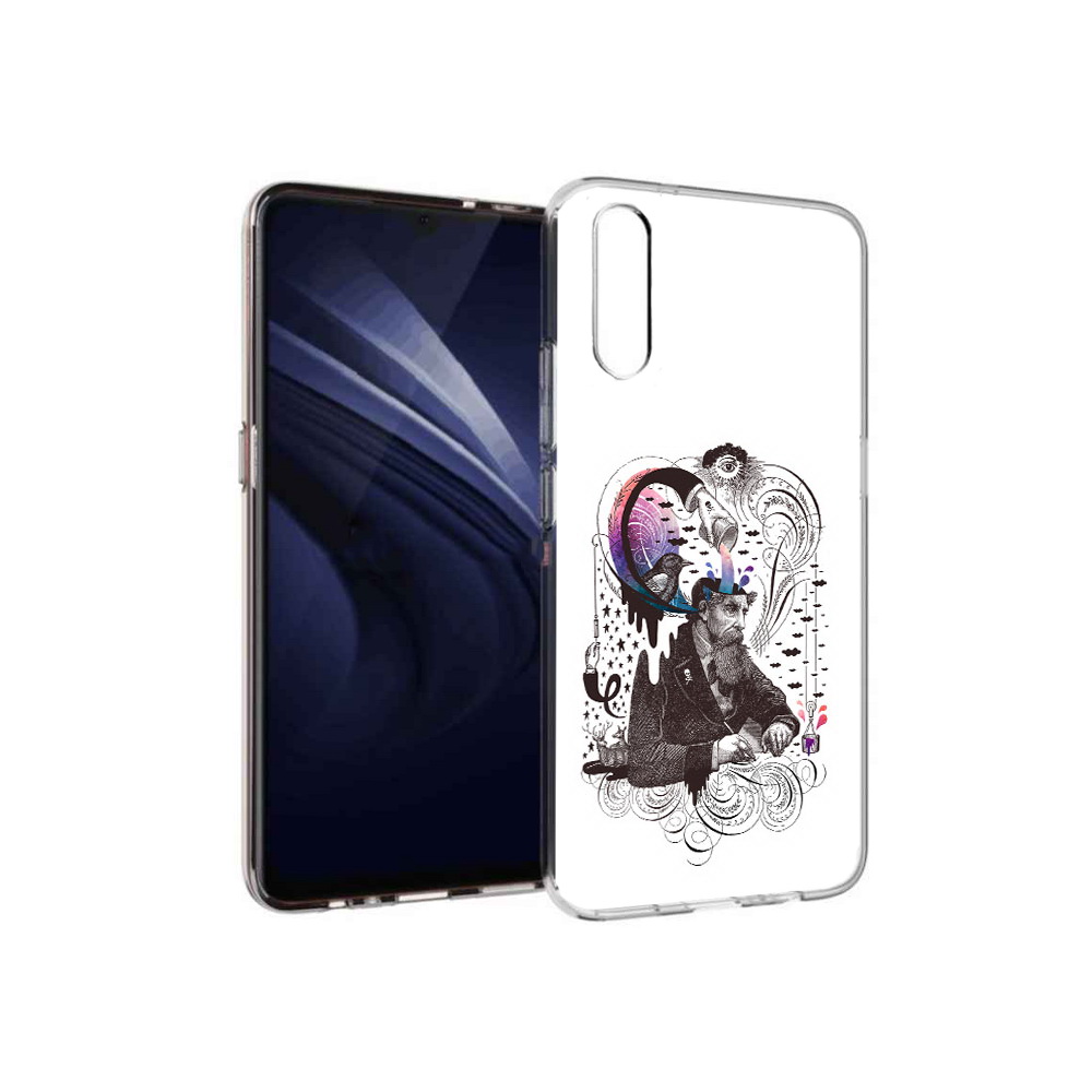 

Чехол MyPads Tocco для Vivo V17 Neo абстракция думающий мужчина (PT226959.388.210), Прозрачный, Tocco