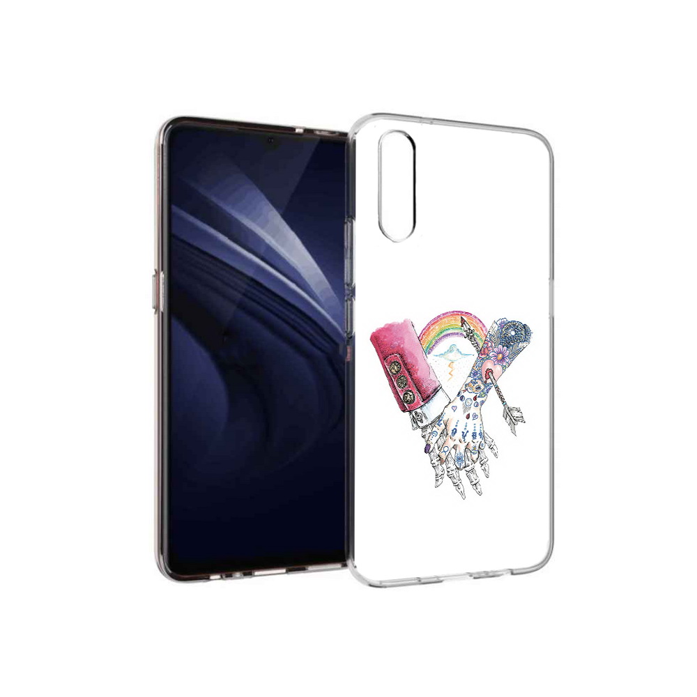 

Чехол MyPads Tocco для Vivo V17 Neo абстракция руки в татуировках (PT226959.388.212), Прозрачный, Tocco