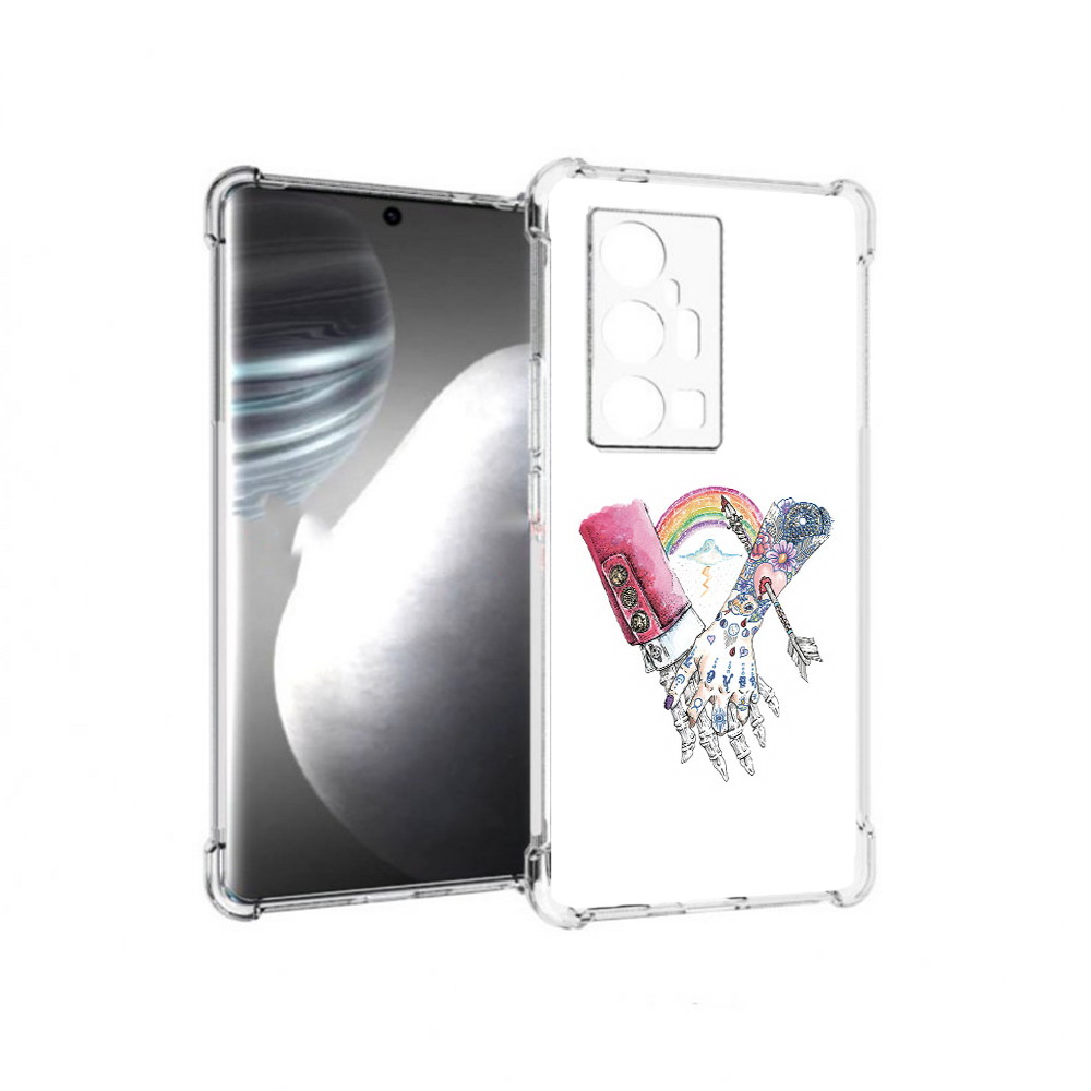 

Чехол MyPads Tocco для Vivo X7 Pro абстракция руки в татуировках (PT227071.403.212), Прозрачный, Tocco