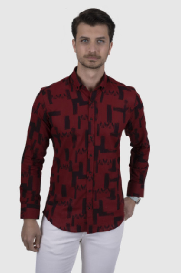 

Рубашка мужская Etikmen 160 красная 2XL (доставка из-за рубежа), Красный, 160