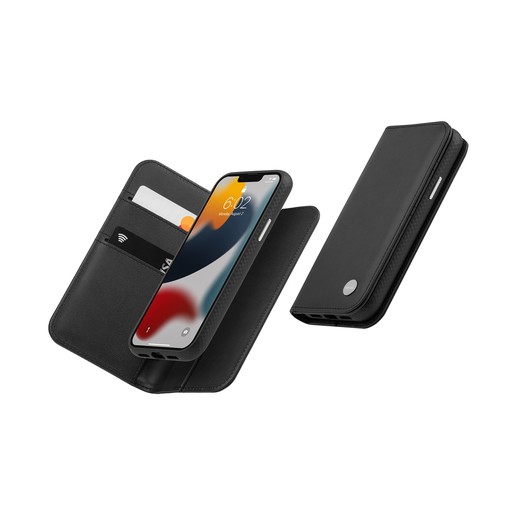 фото Чехол moshi overture case для iphone 13 pro со съемным магнитным кошельком. цвет: черный