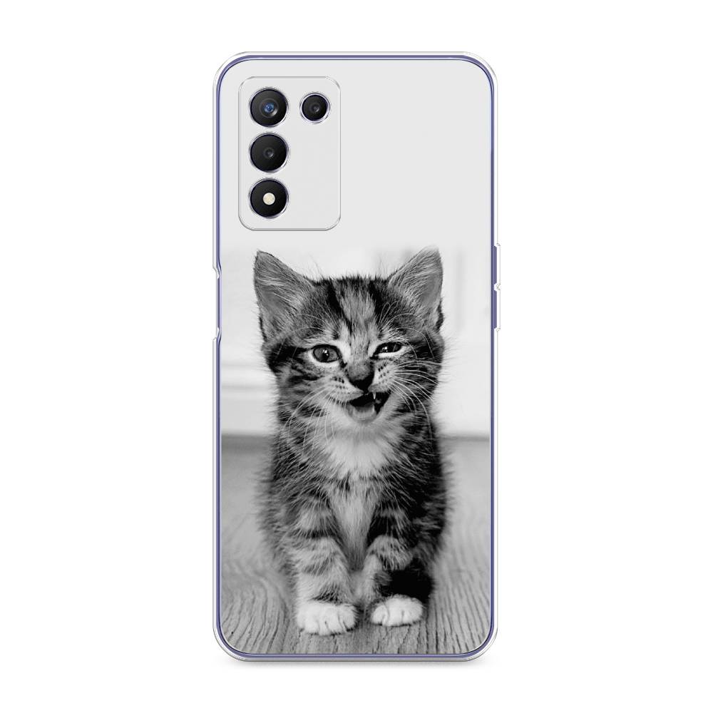 фото Чехол awog "подмигивающий котенок" для realme q3s