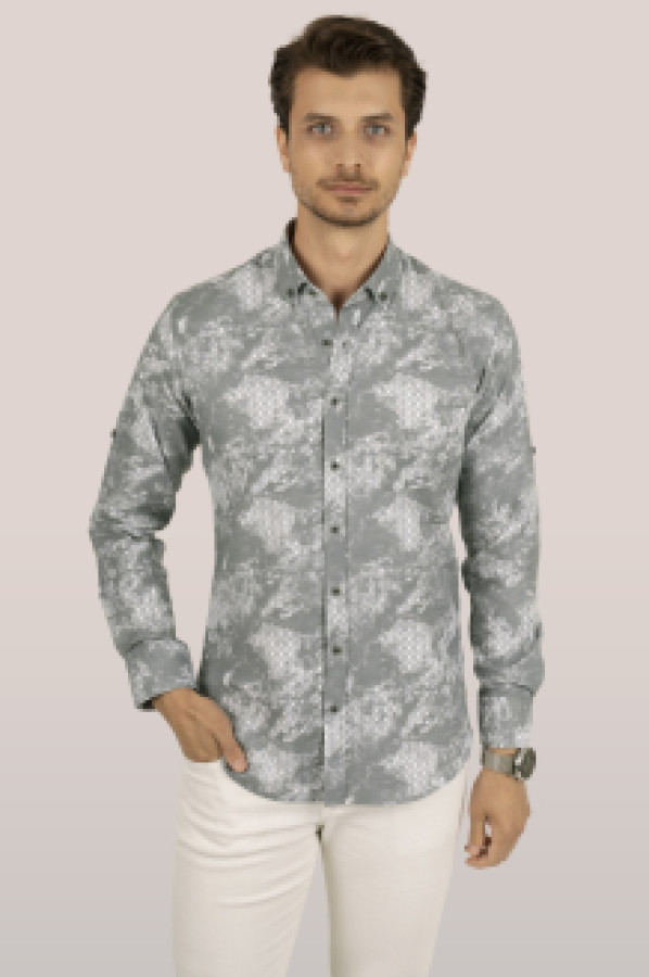 

Рубашка мужская Etikmen 177 серая 2XL (доставка из-за рубежа), Серый, 177