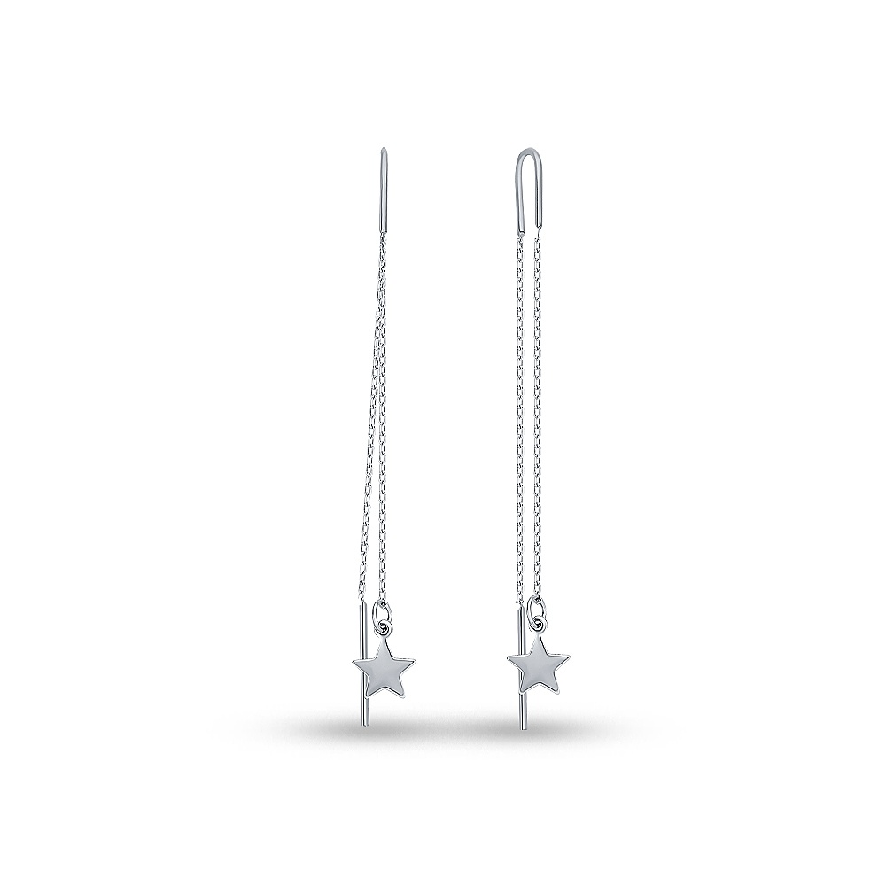 

Серьги продевки из серебра 585Gold 702011007, 702011007