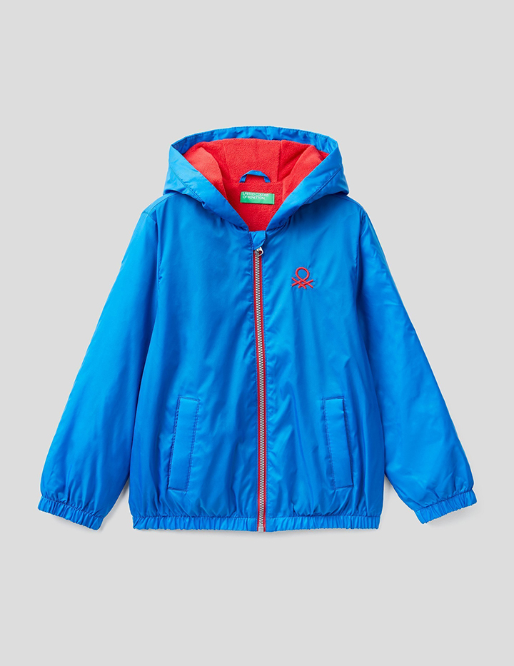 

Ветровка для мальчиков Benetton цв. синий р.146, 21A_2BL553J70