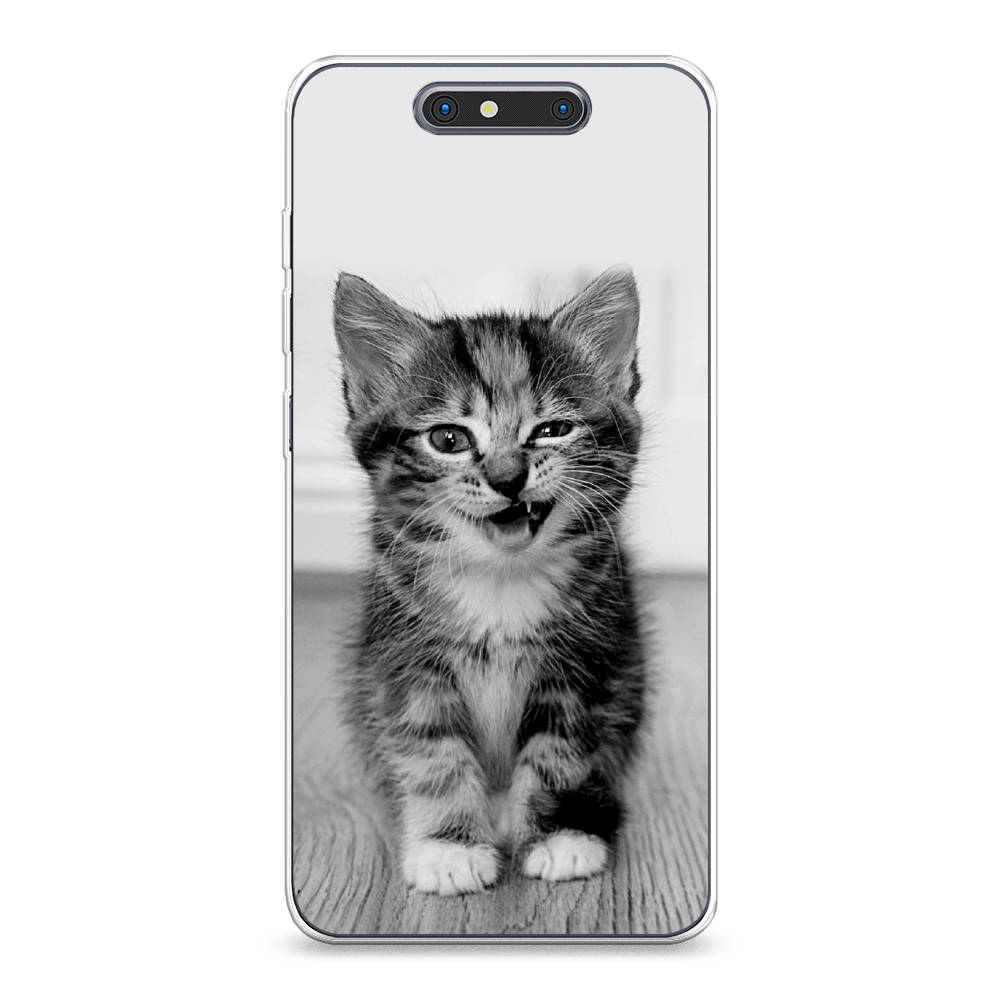 

Чехол Awog на ZTE Blade V8 / ЗТЕ Блэйд V8 "Подмигивающий котенок", Разноцветный, 131250-1