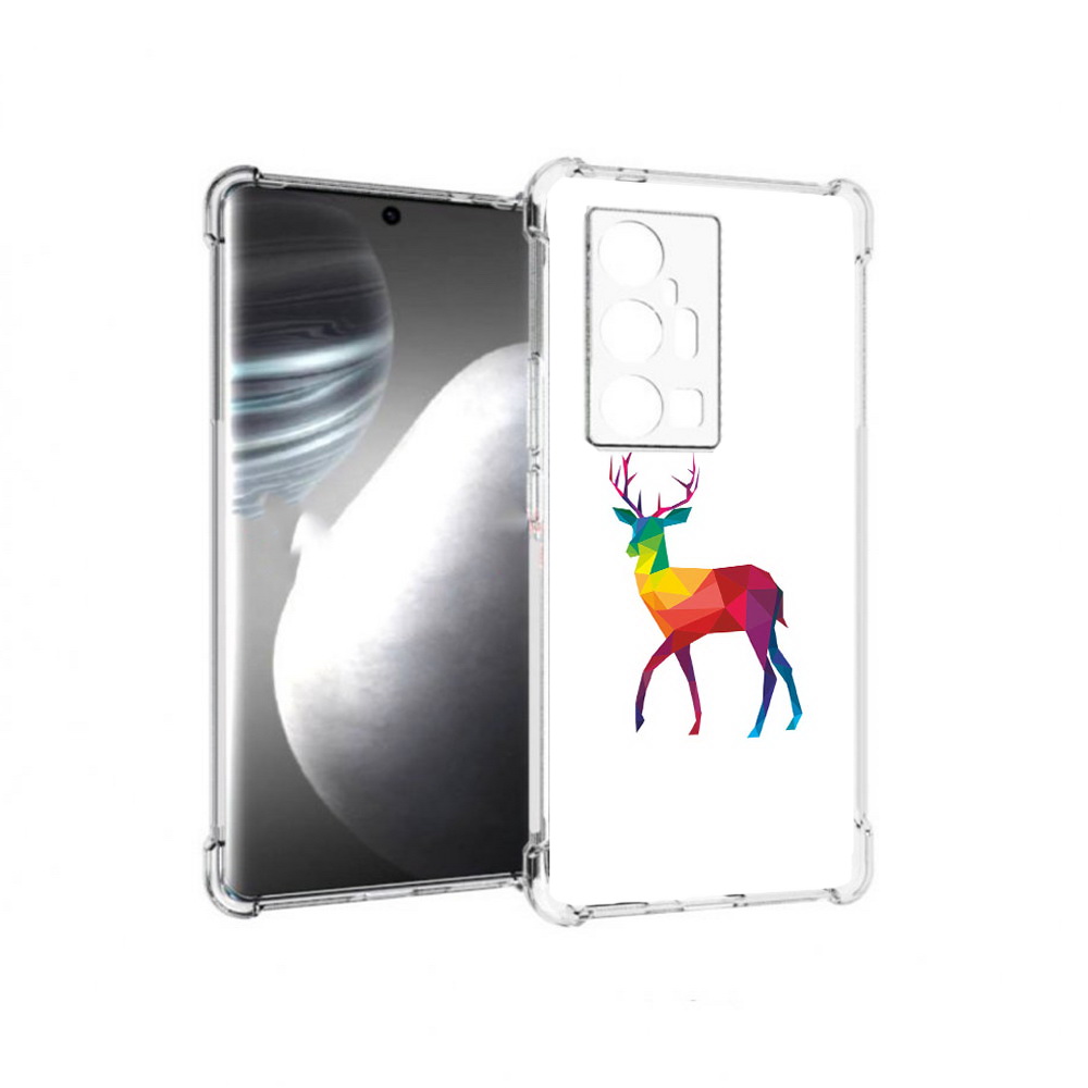 

Чехол MyPads Tocco для Vivo X7 Pro геометрический олень (PT227071.403.286), Прозрачный, Tocco