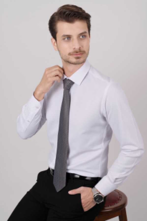 

Рубашка мужская Etikmen 225 белая 2XL (доставка из-за рубежа), Белый, 225