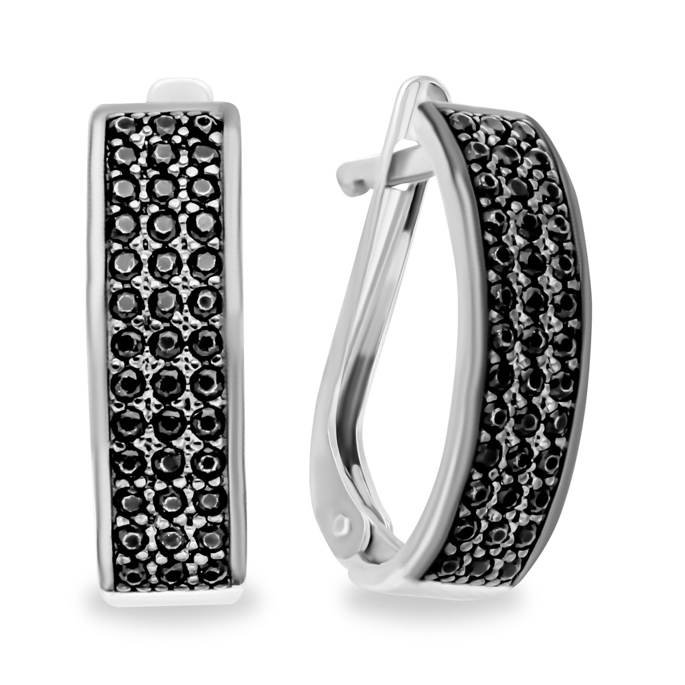 Серьги из серебра с фианитом 585Gold 702010917