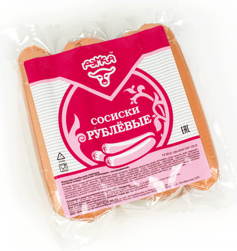 

Сосиски Дэмка Рублевые в полиамидной оболочке 510 г