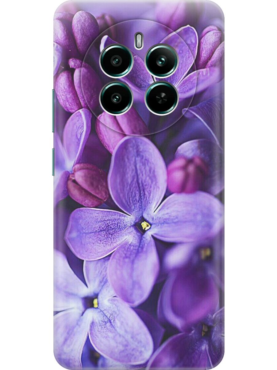 

Силиконовый чехол на Realme 12+ 5g / Narzo 70 Pro 5g с принтом "Фиолетовая сирень", Прозрачный;фиолетовый;черный, 783983221
