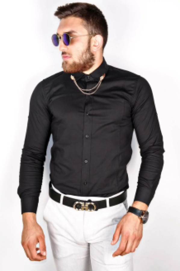 

Рубашка мужская Terapi Giyim 23529 черная 2XL (доставка из-за рубежа), Черный, 23529