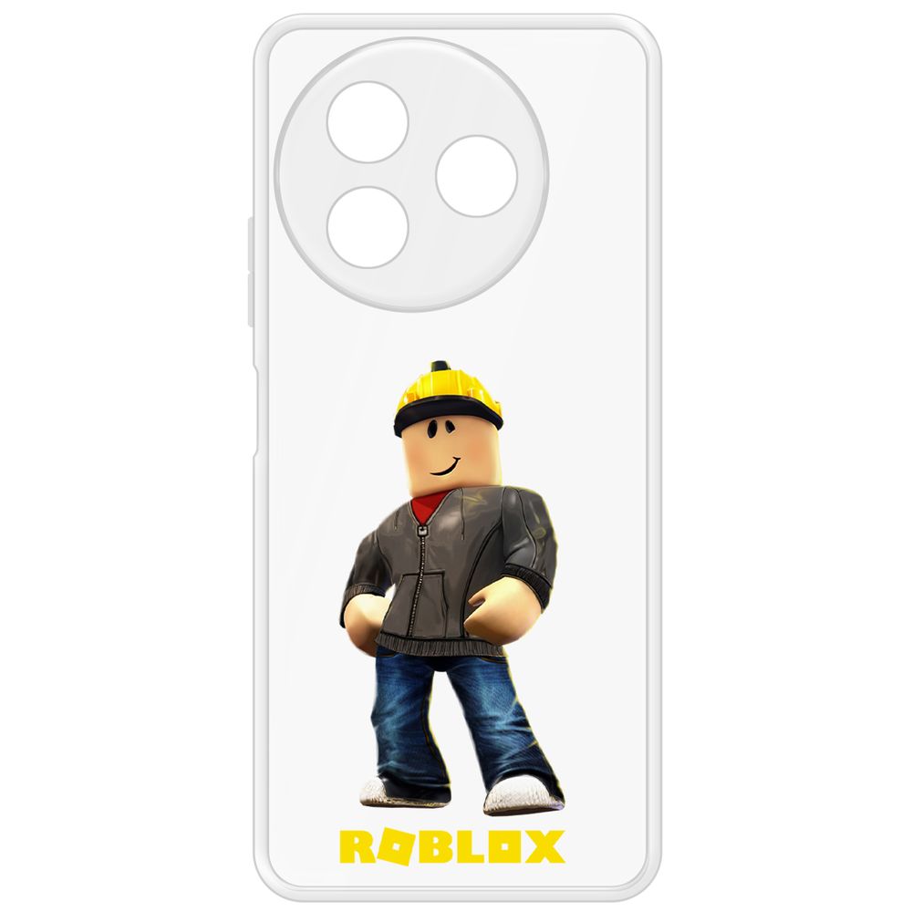 

Чехол-накладка Krutoff Clear Case Roblox-Строитель для Itel S24, Прозрачный