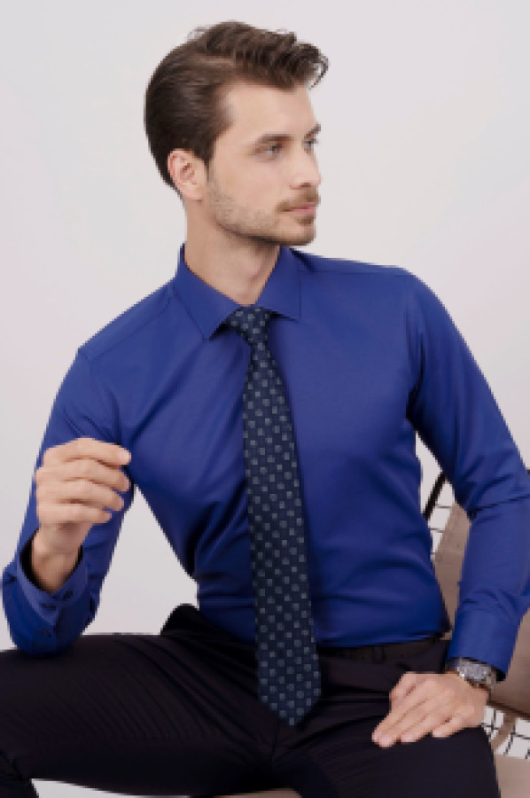 

Рубашка мужская Etikmen 238 синяя 2XL (доставка из-за рубежа), Синий, 238