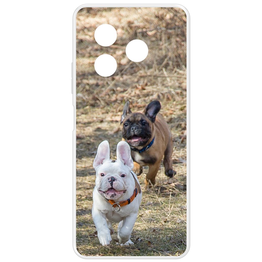 

Чехол-накладка Krutoff Clear Case Догонялки для Itel S24, Прозрачный