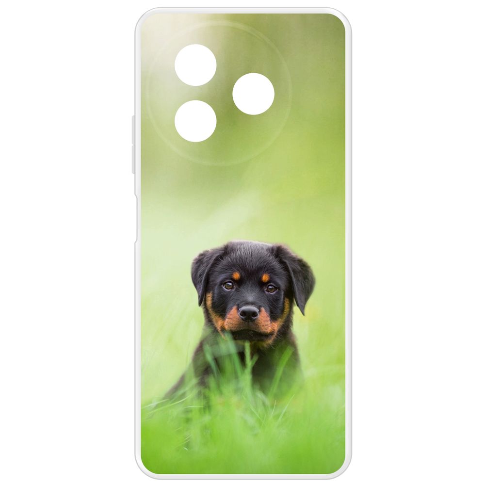 

Чехол-накладка Krutoff Clear Case Щенок ротвейлера для Itel S24, Прозрачный