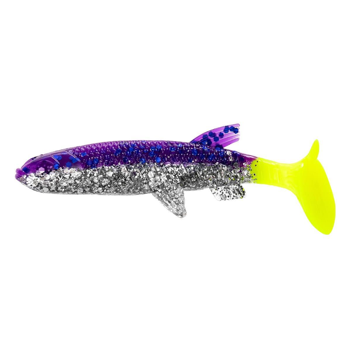 

Виброхвост Nelma 3.15"/8 см Silver Sparkles & Fio LT 6шт. (HS-26-037) Helios