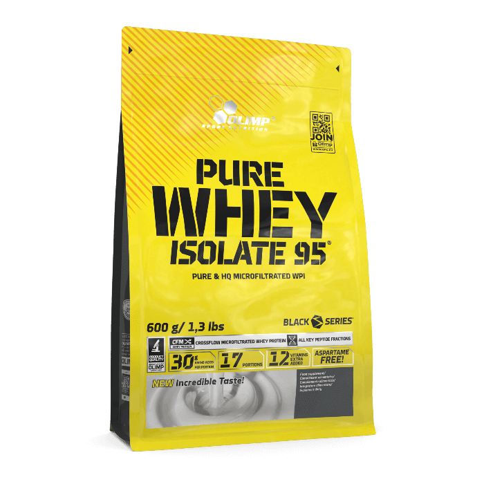 Сывороточный протеин Изолят Olimp Pure Whey isolate 95%, 600г (Клубника)