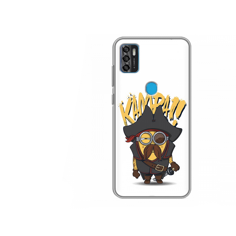 Чехол MyPads Tocco для ZTE Blade A7s 2020 миньон пират (PT158171.472.476)
