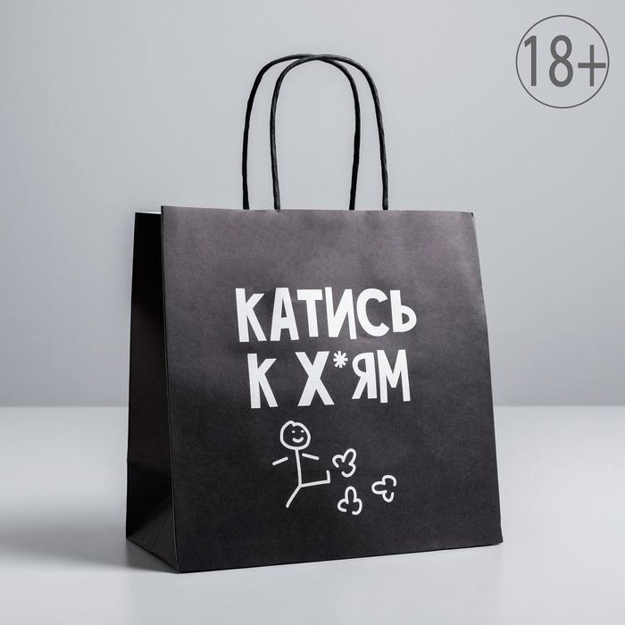 

Пакет подарочный «Катись», 22 х 22 х 11 см, Приколы "Жизненно"
