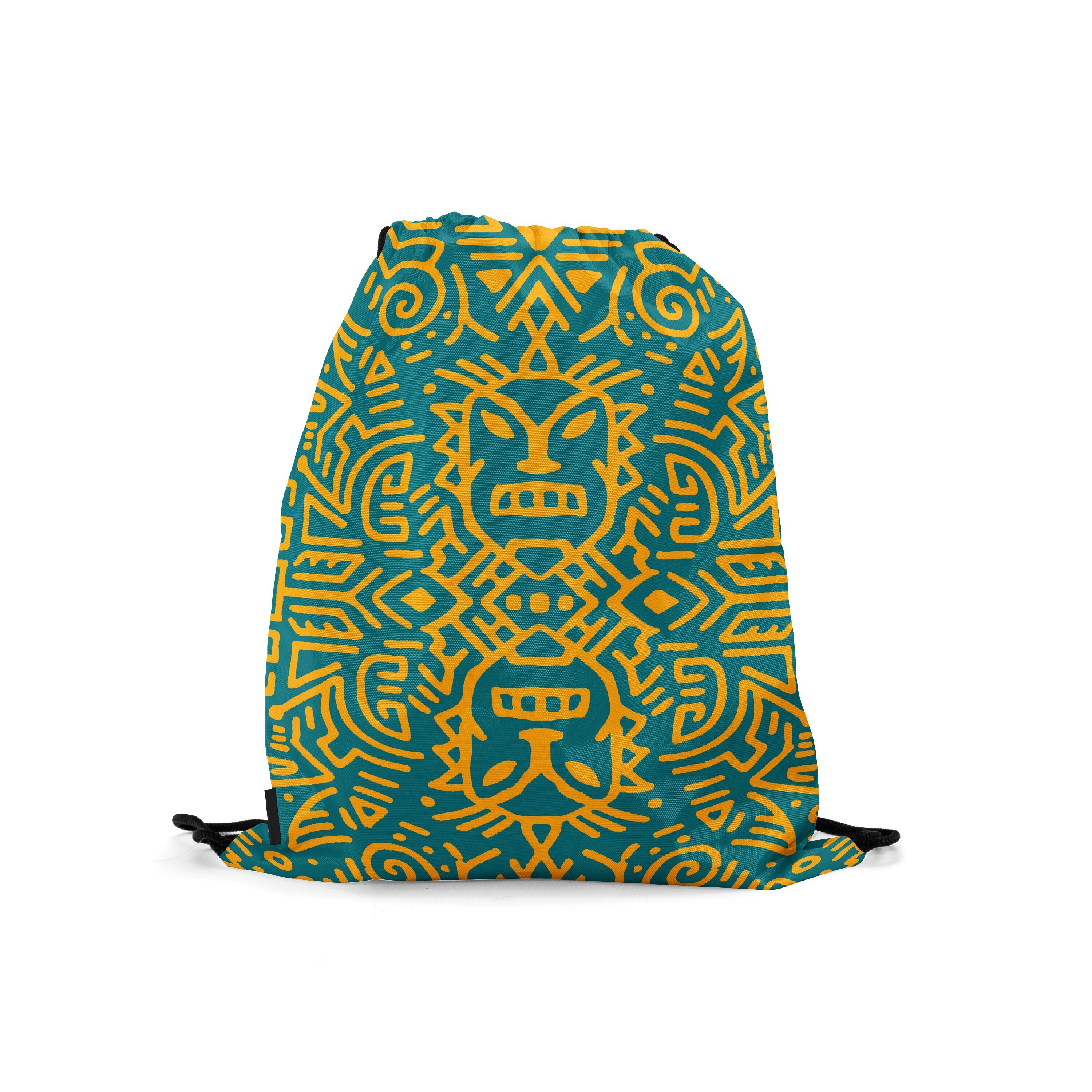 

Мешок-рюкзак для сменной обуви Burnettie TribalPattern11, Бирюзовый