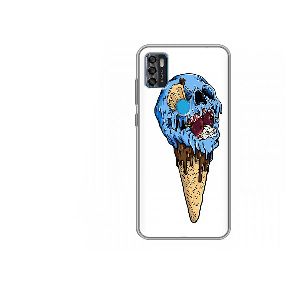 

Чехол MyPads Tocco для ZTE Blade A7s 2020 мороженное череп (PT158171.472.484), Tocco