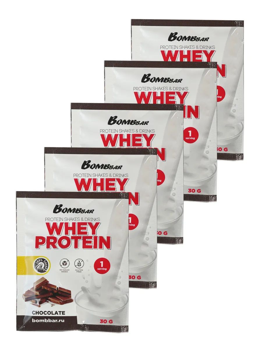 Протеин порционный протеиновый коктейль Whey Protein (30шт по 30г) шоколад