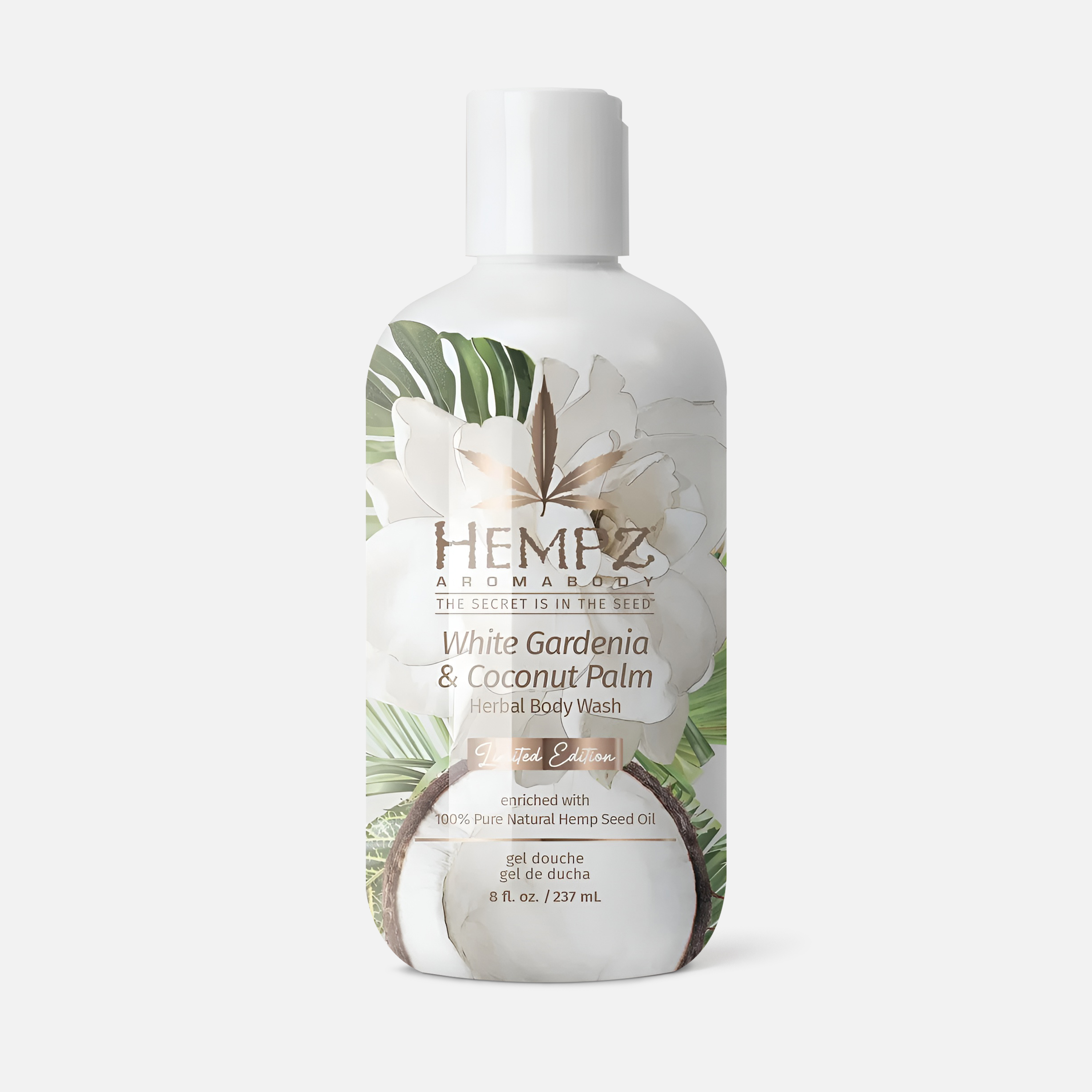 Гель для душа Hempz White Gardenia & Coconut Palm белая гардения и кокос 237 мл