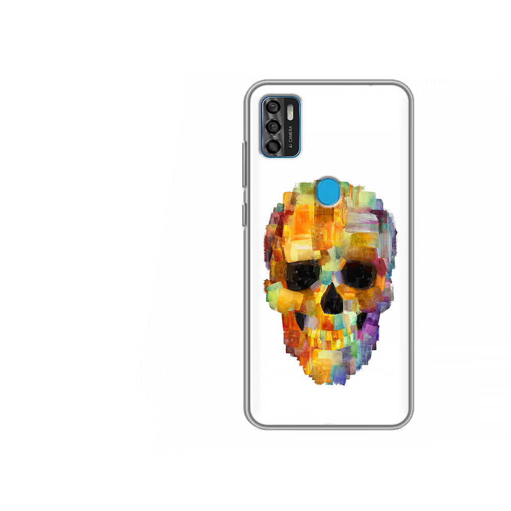 

Чехол MyPads Tocco для ZTE Blade A7s 2020 нарисованный череп (PT158171.472.516), Tocco