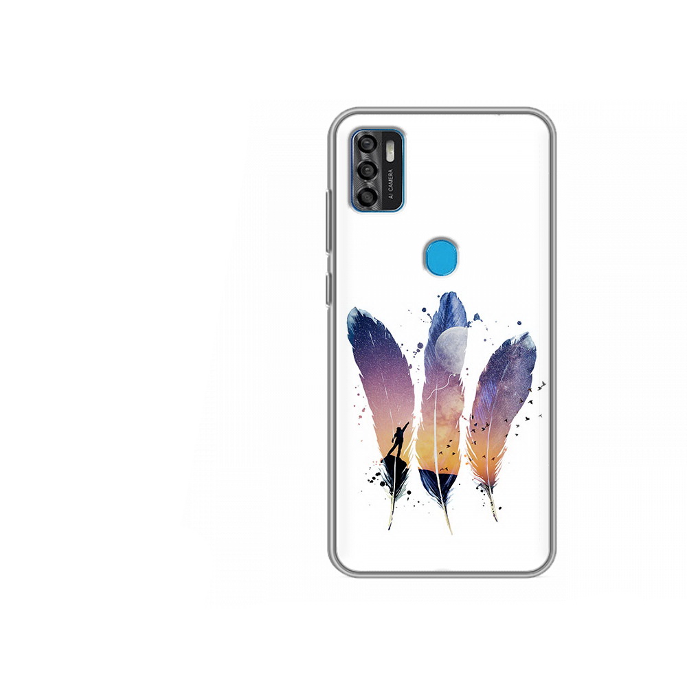

Чехол MyPads Tocco для ZTE Blade A7s 2020 небесные перья (PT158171.472.519), Tocco