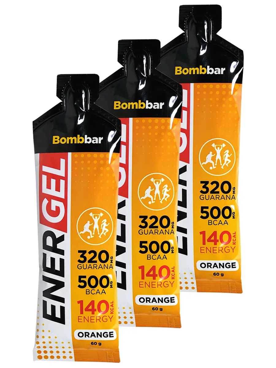 Энергетический гель Bombbar Ener Gel 3x60г (Апельсин)